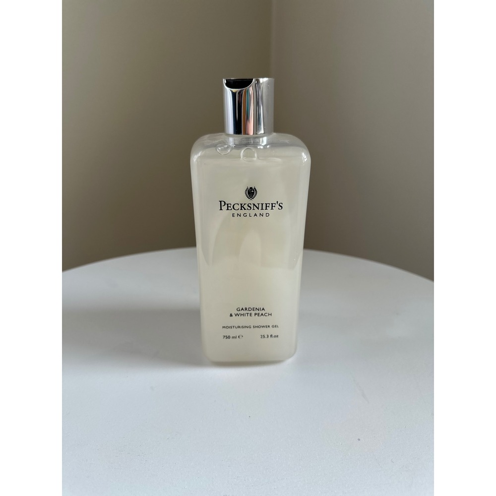Pecksniff's England Gardenia & White Peach Moisturising Shower Gel‎ 750ml 25.3oz
